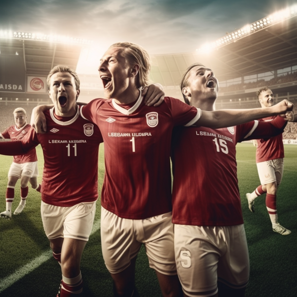 Датские игроки на чемпионате Европы